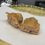 天ぷら はせ川 - 鮭の天ぷら