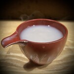 紫檀 手打ち蕎麦と焼鳥 - 〆の〆の蕎麦湯