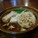 竹の家 - ミニかつどん付き なべ焼うどん