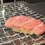 赤坂 鮨大谷 - 鮪大トロ 長崎藻塩