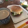 Ugami Busha Kijimuna- - ホットコーヒー　ポークタマゴバーガーセット