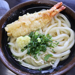 マルタニ製麺 - かけ大360円＋えび天150円