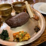 ネパールステーション - タカリディド&ライスセット 1380円