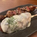 行徳　彦酉 - とろレバー串、チーズつくね
