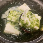 行徳　彦酉 - あったか青のり豆腐 ハーフ。
ハーフサイズが充実してるのもイイね。