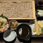 徳樹庵 - 天せいろミニ海鮮ちらし寿司丼御膳　1868円