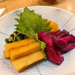 漁亭 浜や - お新香盛り合わせ