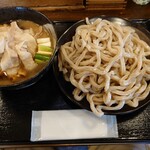 豚や - 豚肉汁うどん黒（普通）500g　＋肉２倍