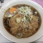 常盤軒 - かき揚げ天玉そば(580円)