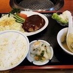 八福 - ランチ　ハンバーグ定食979円