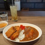 Barrie Base Cafe - 自衛隊カツレツカレーセット (1,320円・税込)