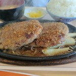 うしや - ハンバーグダブル　連れの