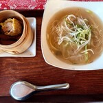 Taiwan Katei Ryourikousan No Ie - ル―ロー飯とねぎラーメンのセット（ねぎラーメン）