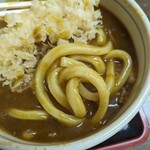 百樹屋 - うどんの感じ。やや柔らかく、もっちりしたうどん。