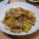 栄寿司 - 貝柱と葱の炒め物