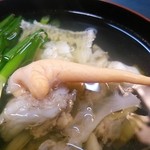 栄寿司 - 平目のお吸い物には平目の白子が、ラッキー！