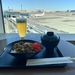 サクララウンジ - 牛丼と生。