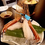 Nodoguro Shunsai Minoriya - 加能蟹の刺し身