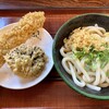 枡うどん - 料理写真:ぶっかけ温（小1玉）370円、穴子天180円、シイタケ天110円、合計660円。