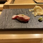 SUSHI TOKYO TEN、 - 炙りトロ