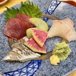 鮨や いしもん - お造り三種盛り