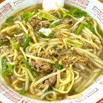 団地ラーメン - 具材をほぐして