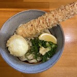 堺うどん ちはや - ちく玉天ぶっかけ