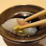 大宮 鮨 貴山 - 御造り　平目。