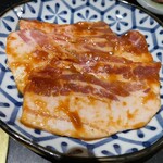 七輪焼肉 十々 - 豚バラ味噌
