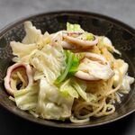 Squid and cabbage anchovy sauce