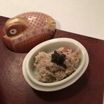 くりゑンテ カワバタ - 毛ガニとその味噌の和え物