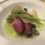 くりゑンテkawabata - 猪 外もも肉の炭火焼き ラタトゥイユ花ズッキーニ