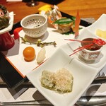 月岡温泉 摩周 - 正月八寸先付け