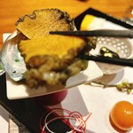 月岡温泉 摩周 - 鮑の昆布締め焼き