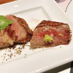 月岡温泉 摩周 - 新潟和牛のA5サーロインステーキ