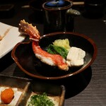 博多 かに福 - ポン酢＆薬味で