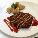 Osteria Della Casa - ハンバーグセット　@1,000円(2013.12)