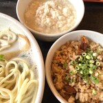 島とうふ 春おばぁ食堂 - まごゆし豆腐とジューシーをトッピング