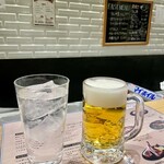 Hitsuji Shokudou - 炭酸水¥440、生ビール¥600