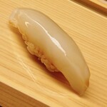 鮨おばな - 墨烏賊です。出水です。これから江戸前の富津などでも揚がるかな