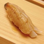 鮨おばな - 知多の本ミル貝。大きくて長い水管でした