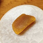 鮨おばな - 自家製の唐墨。今年に入ってから仕込まれました。これはお酒が進みます