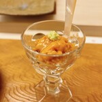 鮨おばな - 定番のウニパフェ