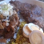 和レー屋 丁子 - ラムキーマとチキンビリヤニ、麻辣あいがけ