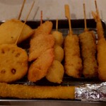 Kushikatsu Tanaka - 定番８本盛：1,550円