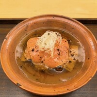 のぐち 継 - 名物の肉吸い　下には蓮根