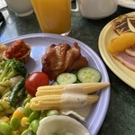 クリスタルパレス レストラン - 鶏肉の照焼と鴨ローストはオススメです！