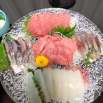 さかなや 一千 - 本まぐろ、本まぐろ切りおとし、しめさば、あかいか