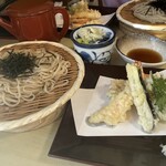 深水庵 - 天ざる蕎麦　1450円　2024.1月