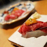 肉亭ふたご iki 新宿店 - 「和牛握り寿司」